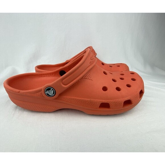 CROCS Classic Clogs Adult Unisex M8 W10 Tangerine Orange Slip-ons Shoes Sandals - Picture 2 of 12